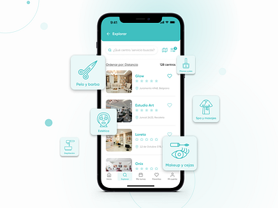 ReservaTurno. Beauty and Salon appointment app. UX/UI case study app appointment beauty graphic design mobile product design salon ui ux