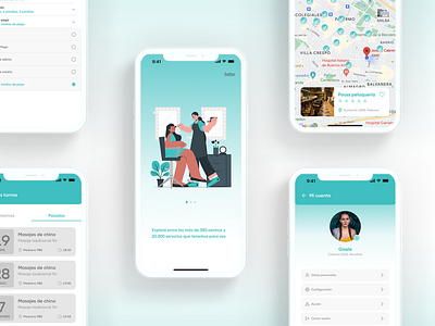 ReservaTurno. Beauty and Salon appointment app. UX/UI case study app appointment beauty design mobile product design ui ux