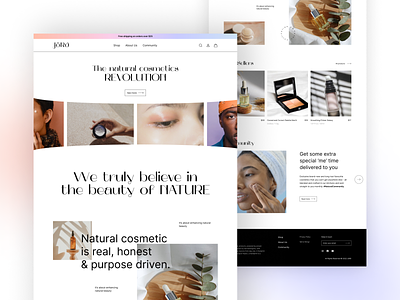 Natural cosmetics website