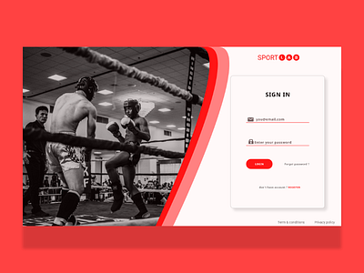 Sportlab - Login Page