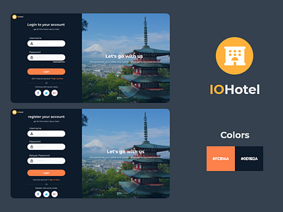 IOHotel - Sign-in & Sing-up Design