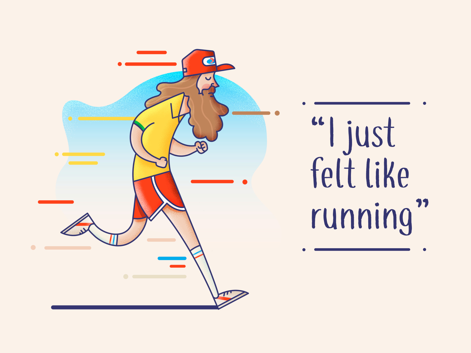 I Just Felt Like Running By Gary Ralphs On Dribbble