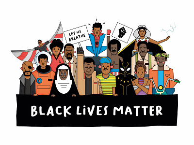 Black Lives Matter black lives matter design illustration movies space spiderman starwars vector