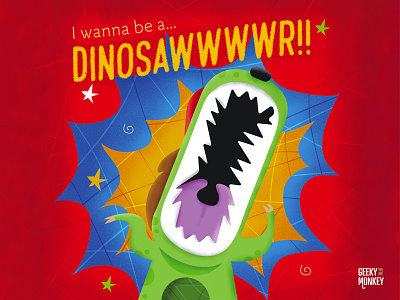 I wanna be.... A Dinosaur Children’s Book character character design children book illustration childrens book childrens illustration design dinosaur dinosaurs funny illustration hedgehog illustration picture book vector