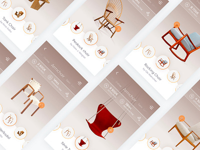 Auction app app auction web webdesign bid concept design furniture mobile ui ux