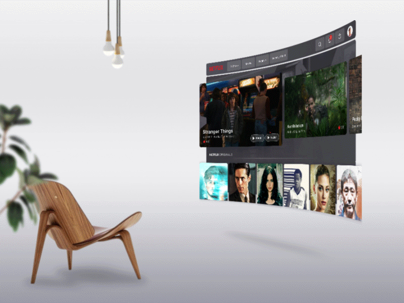 Netflix Augmented reality 3d ar film motion design netflix stranger things video