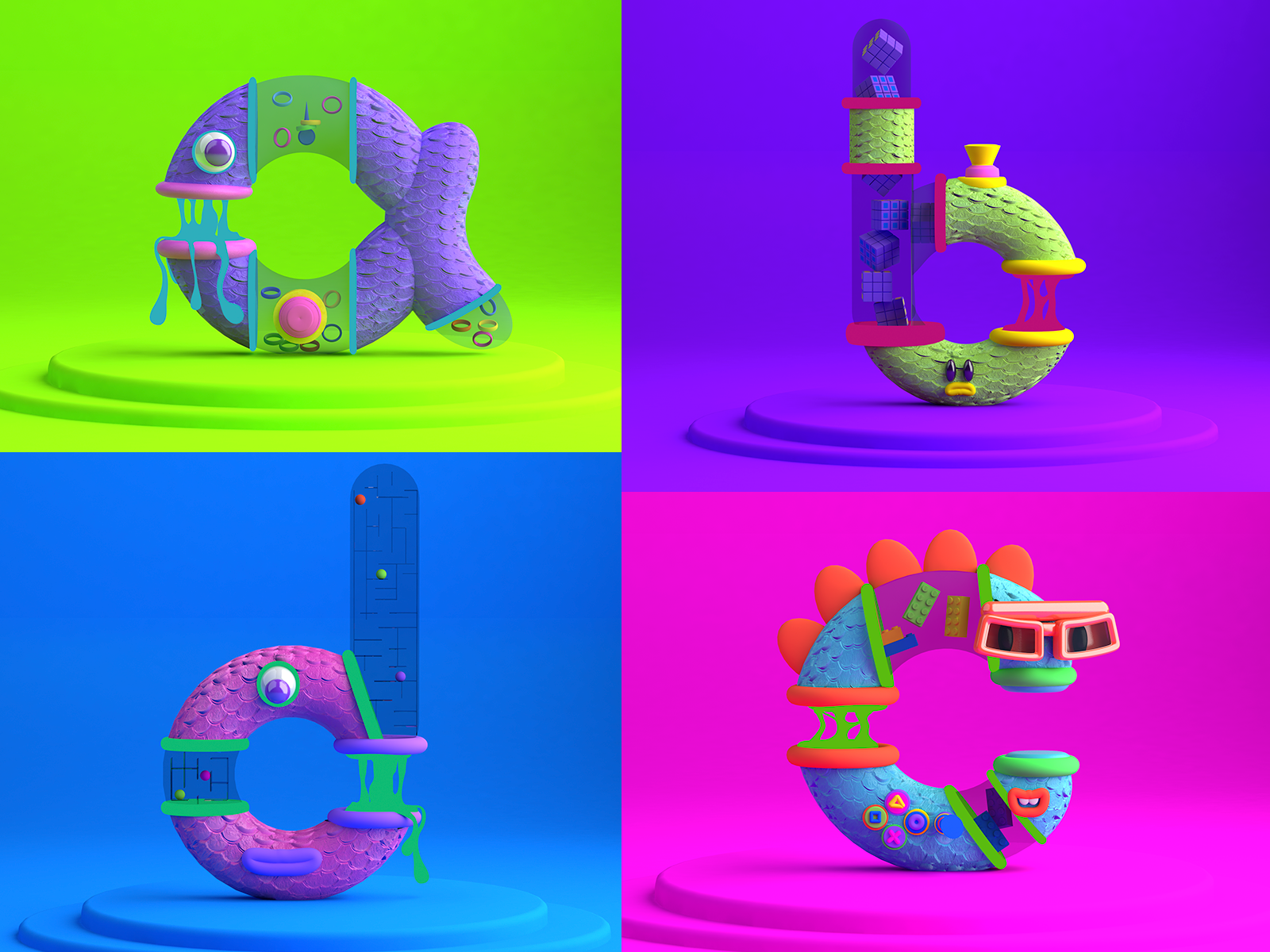 Type/toy by Argellab on Dribbble