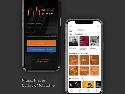 Music Player App booking branding colour palette concept concept design homepage interface music ui ux webdesign