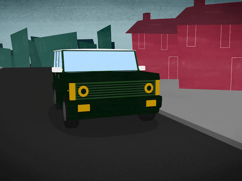 Road Safety animation illustration