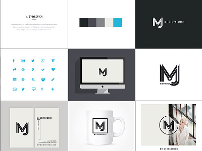 Mj Stoykewich Brand branding business card identity logo responsive