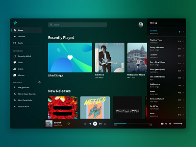 Epiphany - Music Streaming App Concept app interface music streaming ui web