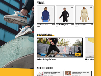 OneStep - Sneakers & Clothing Shopping Website Concept