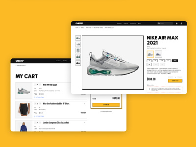 OneStep - Sneakers & Clothing Shopping Website Concept ecommerce interface shopping ui ui design web web design website
