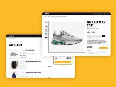 OneStep - Sneakers & Clothing Shopping Website Concept