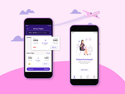 Penguia - Flight & Hotel Booking App Concept