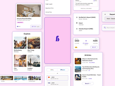 Penguia - Flight & Hotel Booking App Concept app booking interface mobile travel ui ui design