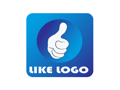 LIKE LOGO LIKE LIKE LOVE LOGO DESING blue hand illustrator like likes logo logos victor