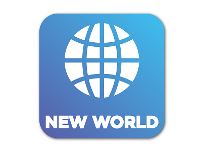 New World logo adobe illustrator adobe photoshop design logo logos logotype world