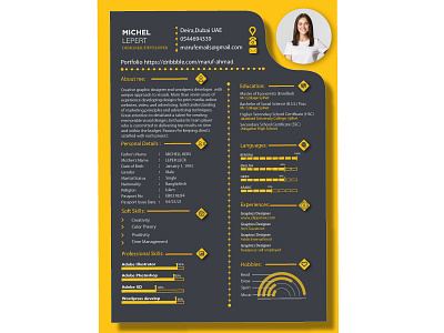 resume adobe illustrator advertising banner branding concept cv resume cv resume template design illustration logo design logos resume