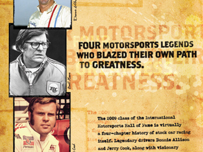 NASCAR Hall of Fame driver gritty hall of fame history nascar racing sport vintage