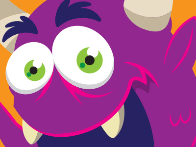 Mister Grumples birthday cute fun monster purple
