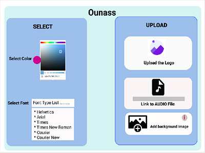 Upload Theme branding design logo management system react settings ui typography ui upload ux