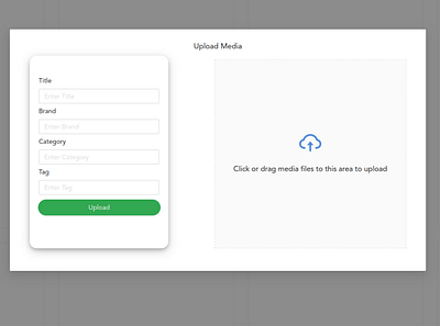 Upload Media Design design form media react ui upload ux web