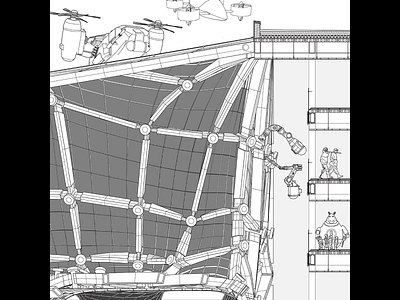 Building Section 01 design illustration