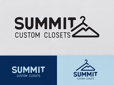Summit Custom Closet Branding branding closet custom hanger mountain summit