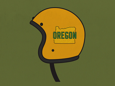 Oregon Helmet helmet line motorcycle oregon vector