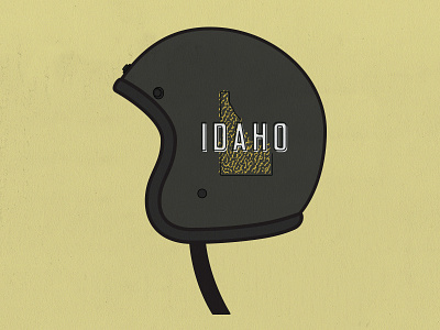 Idaho Helmet helmet idaho line motorcycle vector