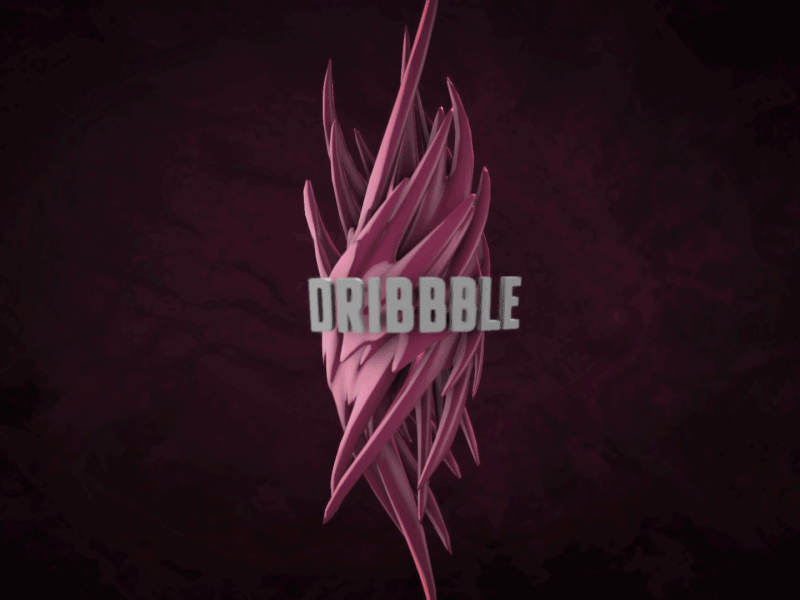Dribbble Spike 3d after effects dribbble element3d gif pink