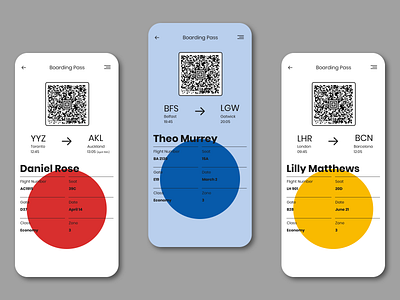 Boarding Pass airlines boarding boarding pass design flight flight app mobile ui ui ui design uidesign