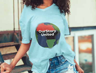 Our story united text design african american black branding design graphicdesign illustration logo stylish tshirt typography