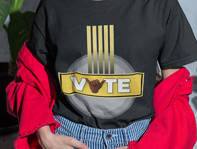 Vote text design design graphicdesign illustration logo stylish tshirt typography woman illustration