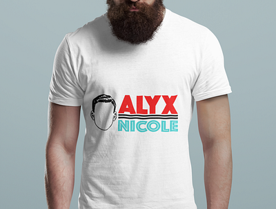 NICOLE Logo Design black design graphicdesign illustration logo stylish tshirt typography