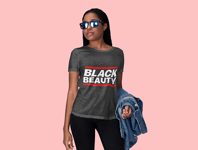 Black Beauty text design african american black design graphicdesign illustration logo stylish tshirt typography woman illustration