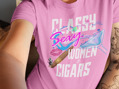 Women & Cigars text design african american black design graphicdesign illustration logo stylish tshirt typography woman illustration