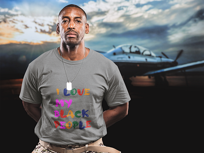 I Love My Black People Text Design black people design graphicdesign illustration logo stylish tshirt typography