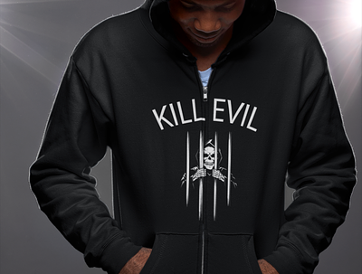Kill Evil Logo Design design graphicdesign illustration logo stylish tshirt typography