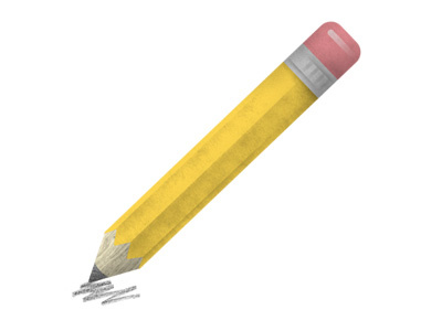 Pencil Power design digital illustration pencil photoshop pink yellow
