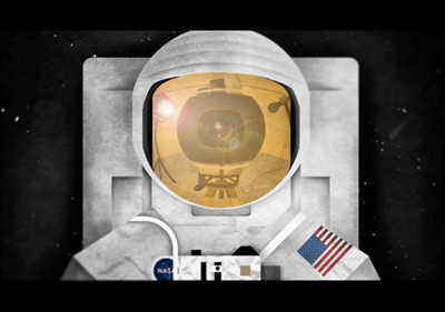 LUNAR: Astronaut Still astronaut conspiracy theory digital illustration space