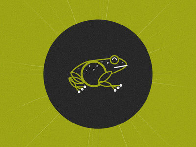 Toad in the Hole. animals design digital flat design frog icon illustration logo minimal nature photoshop texture toad vector wildlife
