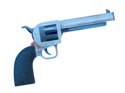 Revolver blue design digital gun illustration photoshop pink revolver shoot texture