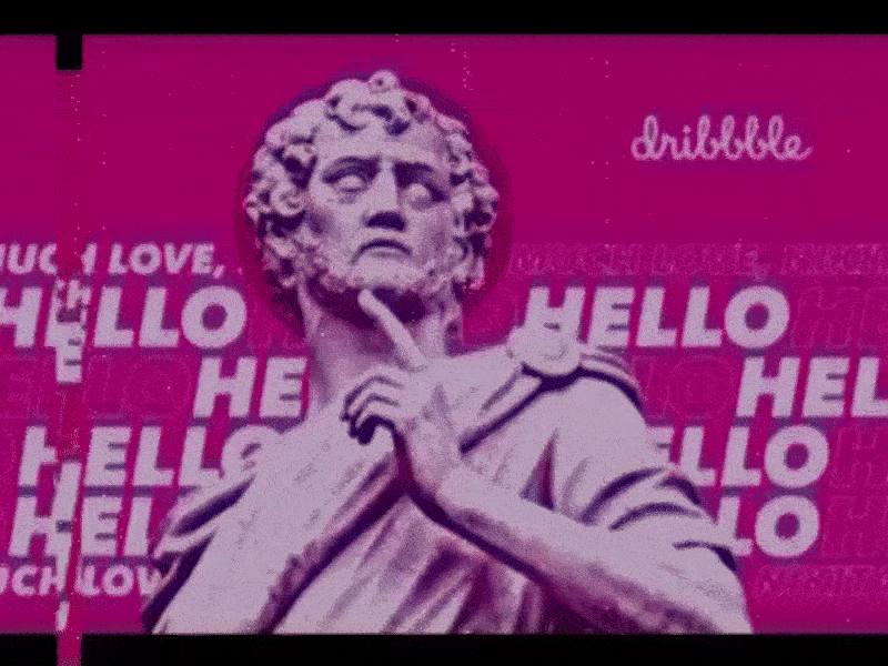 Hello, Dribbble! animation debut first shot hello dribble