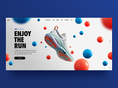 Nike Joyride Landing Page landing page landing page design landingpage ui ux web web design webdesign website website design