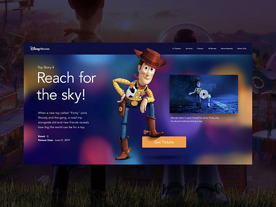 Toy Story 4 Landing Page landing page landing page design landingpage toy story ui ui ux ui design uidesign uiux ux web web design webdesign website website design