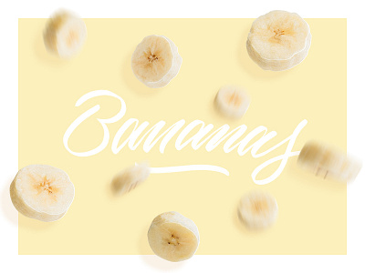Going bananas banana brush fruit lettering photography photoshop psd typograhpy
