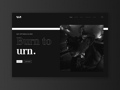 URN ART UI app design typography ui ux