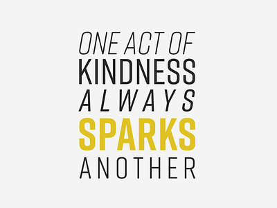 One Act of Kindness